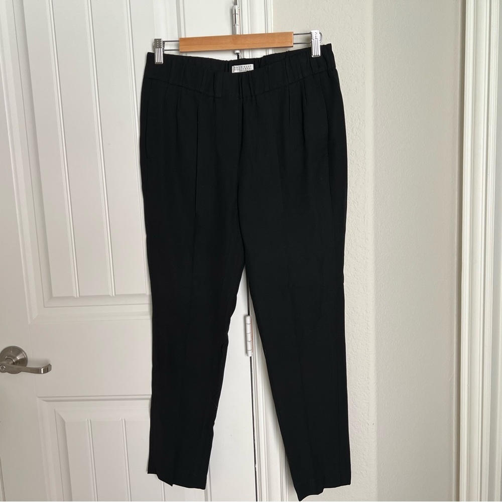Brunello Cucinelli 8 Black Wool Viscose Women’s Pants